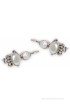 Silverwala Princess Delight Pearl Silver Drop Earring